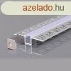 LED szalaghoz alumnium profil 21,3*26*12,6mm - 2m - szrke