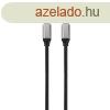 Avax CB302G STEELY Type-C 1,5m cable Black