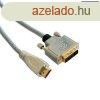 DVI-D dug-HDMI dug, szerelt kbel 1,5m