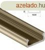 LED Alumnium Profil ltalnos U alak [D] Bronz 1 mter