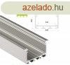 LED Alumnium Profil INSO Bepthet Szles Mly Ezst 2,02 