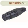 XLR alj leng 3 p. fekete DAP