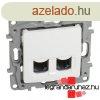 Legrand Nilo 2xRJ45 Cat.6 UTP csatlakozaljzat, fehr, Legr