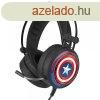 Marvel fejhallgat - Amerika Kapitny 001 USB-s gamer fejhal