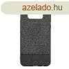 Meleovo Fabric szvetbevonatos prmium fekete htlapvd tok