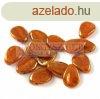 Prselt virgszirom gyngy - 11x16mm - Orange Bronze