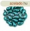 Zoliduo cseh prselt 2lyuk gyngy - Pastel Dark Green - 5x8