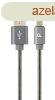 Gembird CC-USB2S-AMmBM-1M-BG microUSB Premium spiral metal c