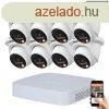Dahua 8 dome kltri kamers IP kamerarendszer 8MP sznes j