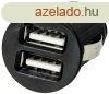 Akyga AK-CH-02 USB Adapter 12-24V/5V/2,1A 2USB Black