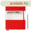 Notesz A4, ngyzetrcsos master slim Leuchtturm piros 
