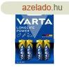Elem AA ceruza LR06 Longlife Power 4 db/csomag, Varta