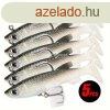 5db 8 cm-es puha horgszcsali horgokkal