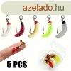 5 db, sznes csali csillog propellerrel horgszathoz