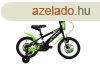 Capriolo Mustang 14" gyerek kerkpr Fekete-Zld