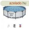 Steel Pro Max medence - 366 x 100 cm, szivatty, ltra
