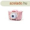 X5S Gyerek kamera 1080P HD sznes szilikon bortssal #Pink