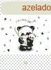 Babastar merev pelenkz lap 50*80 cm - szrke panda s mam