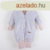 Luxus baba tli kezeslbas New Baby Teddy bear szrke rzsas