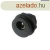Csatlakoz DC 2.1mm panel + csavar anya
