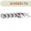 Legrand Elosztsor Standard 6x2P+F, 1,5 m vezetkkel, fehr-