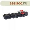 Legrand Elosztsor Standard 6x2P+F, vezetk nlkl, fekete, 