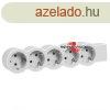 Legrand Elosztsor Standard 5x2P+F, vezetk nlkl, fehr-sz