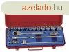 Genius crowafej kszlet, metrikus, 1/2", 22 darabos