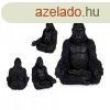 Dekoratv Figura Gorilla Fekete 19 x 26,5 x 22 cm MOST 8786 