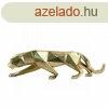 Dekoratv Figura DKD Home Decor Aranysrga Leoprd 35,5 x 8 