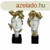 Dekoratv Figura DKD Home Decor Fehr Aranysrga Arc 14 x 11