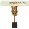 Dekoratv Figura 14,5 x 10,5 x 50 cm Fekete Aranysrga Afrik