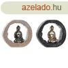 Dekoratv Figura DKD Home Decor Fekete Aranysrga Buddha Kel