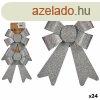 Karcsonyi dsz szett Masni Ezst szn PVC 15 x 2 x 18 cm (