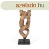 Dekoratv Figura Home ESPRIT Fekete Termszetes 44 X 26 X 93