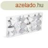 Karcsonyfadsz szett - ezst cukor - 10 x 3,6 cm - 6 db / s
