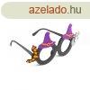 Halloween-i party szemveg - boszorkny kalap