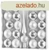 MagicHome karcsonyi gmb, szett, 21 db, 6 cm, ezst, fels,