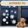Family Karcsonyi ablakdekor szett jgkristly - papr, feh