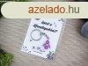 Leszel a Keresztapukm lila angyal medlos kulcstart