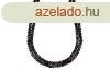 Obszidin ezst fazettlt lencse 4x3mm