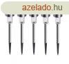 Livarno Home LED Lights - 5 darabos inox - hidegfehr napele