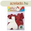 Szv alak lufi 10 darabos kszlet - 25 cm