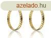 Marc Malone Elegns karika flbeval Stella Gold Earrings MC