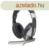 SBOX Fejhallgat, HEADSET + MICROPHONE, Black/Silver