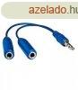 Astrum AUX 1X3,5MM apa - 2X3,5MM anya jack eloszt kbel 0,2