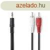 Nedis sztere audi kbel, 3,5 Jack dug - 2 X RCA dug, hos