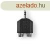 Nedis CAGB22940BK 3,5mm sztereo jack dug - 2x RCA aljzat