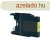 Utngyrtott BROTHER LC1240/LC1220 Tintapatron srga - BRAND