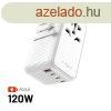 FIXED Voyager utaz adapter 3xUSB-C/1xUSB GaN 120W, fehr